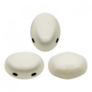 Les perles par Puca® Samos kralen Opaque white ceramic look 03000/14400